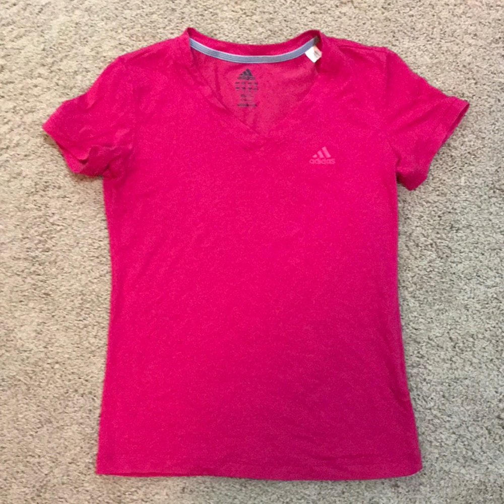Adidas pink size small top
